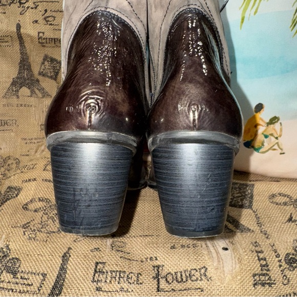 Dorking by Fluchos Brown Leather/ Suede Ankle Boots Size 41 - Picture 8 of 13